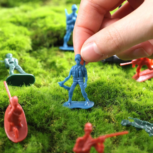 Shindel 300PCS Army Men Toy Soldiers, Army Men Action Figures Men Soldier Playset 3 Colors Plastic Soldiers for Boys Birthday Gift...