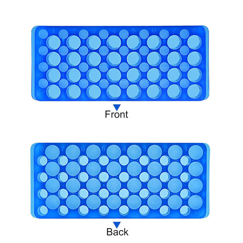 MECCANIXITY Centrifuge Tube Rack 11mm/7.5mm Hole Dia 32-Well Double Panel Polypropylene for 0.5ml/1.5ml/2ml Tube Pack of 2...