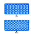 MECCANIXITY Centrifuge Tube Rack 11mm/7.5mm Hole Dia 32-Well Double Panel Polypropylene for 0.5ml/1.5ml/2ml Tube Pack of 2...