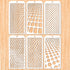 6 Pieces DIY Geometric Decorative Stencils Painting Templates Art Drawing Stencil Templates for Scrapbooking Cookie Tile Furniture Wall Floor Deco...