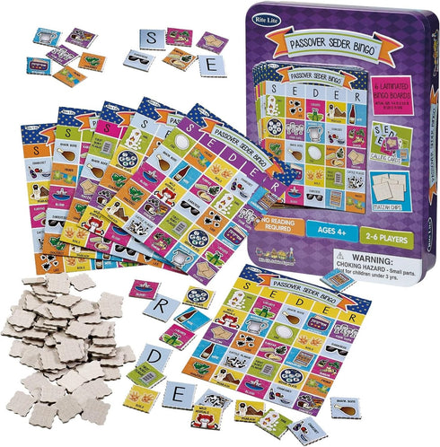 Rite Lite Passover Bingo Game - Fun Passover Party Game for All Ages in a Collectible Tin...