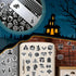 100PCS Cool Gothic Stickers Waterproof Punk Sticker for Water Bottle, Phone Case, Laptop, Black and White Stickers, Horror Vinyl Graffiti Decals E...