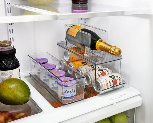 iDesign Soda Can Organizer with Lid for Pantry or Refrigerator - Clear - Made in USA...