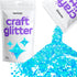 Hemway Turquoise Craft Glitter - Super Chunky 1/8" 0.125" for Arts Crafts Tumblers Schools Paper Glass Decorations DIY Projects...