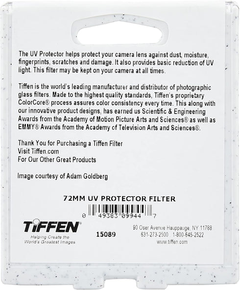 Tiffen 72UVP 72mm UV Protection Filter , black...