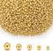 300Pcs 18K Gold Filled Spacer Beads for Jewelry Bracelets Making,Round Bracelet Beads,Small Ball Gold Filled Beads for Bracelet Necklace Jewelry B...