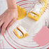 ALLTOP Bowl Spatula & Bench Scraper,Flexible Plastic Multipurpose Kitchen Pastry Cutter Tool,Food Scrappers for Bread Dough Baking Cake Fondant Ic...