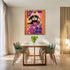 Posterizer 1 pcs-orange and purple collage with vintage woman-Retro Art-Abstract & Modern Art-Gift for Art Lovers- UNFRAMED Wall Art...