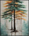 Posterizer 1 pcs- trees and jungle-nature scene style 3-Landscape & Nature Art-Floral Botanical Art- Decor for Home & Office- unframed wall art...