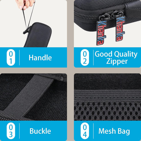 khanka Hard Travel Case Replacement for Anker MagGo 6600mAh/10000mAh Power Bank,Qi2 Certified 15W Ultra-Fast MagSafe-Compatible Portable Charger,C...