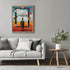 Posterizer 1 pcs-desert man entranced by an empty frame-Abstract & Modern Art-Fantasy & Fiction Art-Gift for Art Lovers-Decor for Home & Office- U...