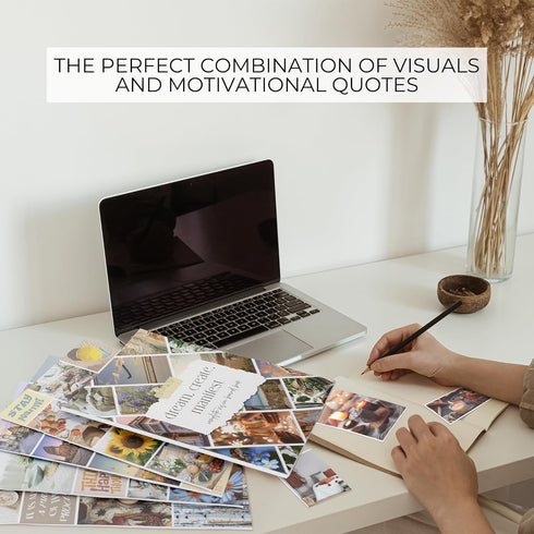 ZICOTO Vision Board Kit - Inspirational Book with Photos and Quotes to Realize Your Dreams & Achieve Goals...