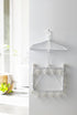 Clothes Magnet Hanger Storage Rack-Small Hanging Organizer | Steel | Laundry, One Size, White...