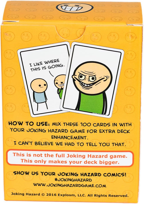 Deck Enhancement #1 - The first expansion of Joking Hazard Comic Building Card - Party Game by Cyanide and Happiness for 3-10 players , Orange, Me...