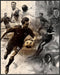 Posterizer 1 pcs-retro football soccer collage poster-Sports & Hobby Art Gifts for sports fans Decor for Home & Office- unframed wall art...