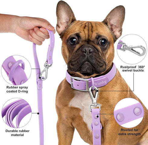 Waterproof Dog Leash: Standard Dog leashes with 2 Hooks for Walking, Adjustable Lengths for Traffic Control Safety, Durable and Odor Proof, for Me...
