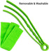 2 Pieces Microfiber Blind Duster Brushes with 6 Microfiber Sleeves Window Blind Cleaner Dust Collector Tools with Extra Microfiber Sleeves for Win...