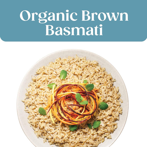 SEEDS OF CHANGE Certified Organic Brown Basmati Rice, Organic Food, 8.5 OZ Pouch...
