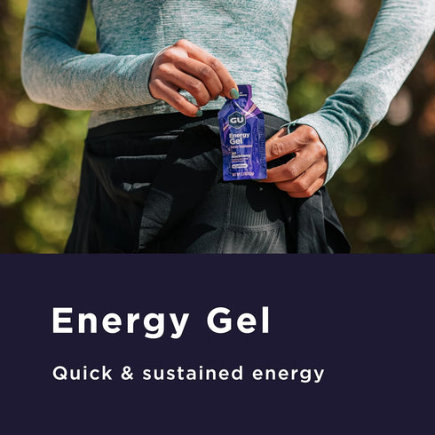 GU Energy Original Sports Nutrition Energy Gel, Vegan, Gluten-Free, Kosher, and Dairy-Free On-the-Go Energy for Any Workout, 8-Count, Chocolate Ou...