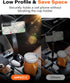 APPS2Car Cup Holder Phone Holder Mount for Car 2-in-1 Fast-Squeeze Installation Save Space Adjustable Height One-Hand Operation fits F-150 Model Y...