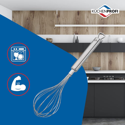 Stainless Steel Parma Balloon Whisk, Hand Whisk for Eggs, Batter, and Dough, Metal Whisk for Kitchen Use, 12 Inches...