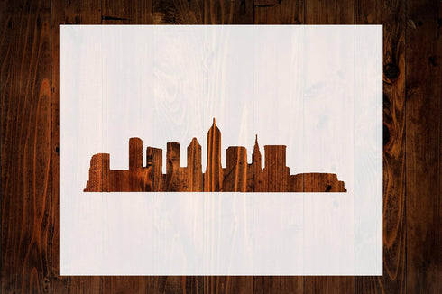 City of Cleveland Skyline Downtown Custom Stencil, Reusable & Sturdy, 11" x 8.5" for Art, Crafts & DIY Projects...