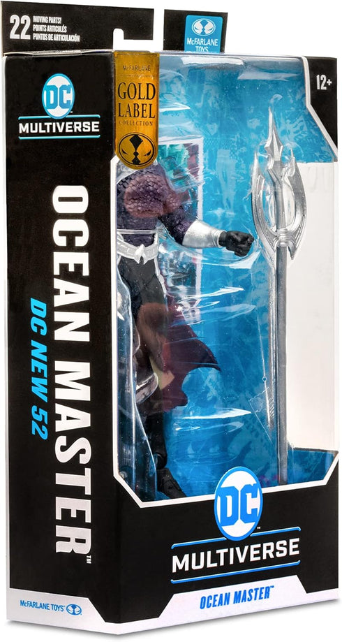 McFarlane Toys - 7-Inch Gold Label Ocean Master Figure – DC Multiverse Figures – Aquaman Toys – Gold Label Action Figure – 22 Moving Parts – Colle...