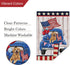 Louise Maelys 4th of July Garden Flag 12x18 Double Sided, Small Burlap Truck Golden Retriever Dog Welcome Patriotic Garden Yard House FLags for Me...