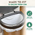 KC’s Compostable Tall Kitchen Trash Bags 13 Gallon, 25 Bags | Easy-Tie Drawstring Closure, 3X Extra Durable & Plant-Based Compostable Garbage Bags...