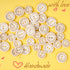 Chenkou Craft 100pcs 1" 25mm Handmade with Love Wood Buttons Craft Sewing Button (1"(25mm))...