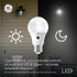 GE LED+ A19 Dusk to Dawn LED Light Bulb, Automatic On/Off Outdoor Security Light, Daylight (2 Pack)...