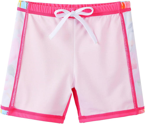 BAOHULU Girls Swimsuit Rashguard Set Short Sleeve 2 Piece Bathing Suit UPF 50+ UV Swimwear S471_BlueFlower_8A...