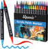 36 Paint Markers,Dual Tip Paint Pens With Dot Tip and Brush Tip for Rock Painting,Drawing & Art Supplies,Paint Pens Acrylic Markers for Paper,Wood...