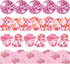 80 Pcs 91.8 ft Pink Disco Classroom Bulletin Board Borders Cowboy Disco Bulletin Board Trim Self Adhesive Scalloped Borders Decorations Stickers f...