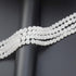 LPBeads 100pcs Polished 8mm Round Natural White Jade Gemstone Loose Beads with Stretch Cord for Jewelry Making Bracelets...