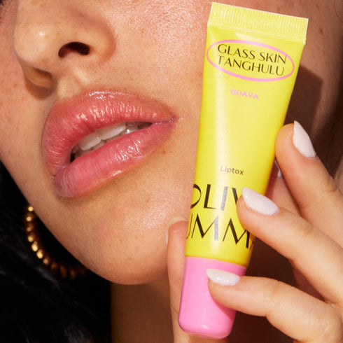 Glass Skin Tanghulu Liptox Guava Infused for Dry Cracked Lips, Korean Lip Care Moistorizer...