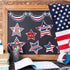 Whaline 24Pcs Patriotic Refrigerator Magnets 4th of July Stars Fireworks Refrigerator Magnetic Stickers Stars and Stripes Magnetic Decals for Inde...