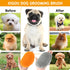 Dog Bath Brush, 2 Pcs Dog Brush for Shedding Short Haired Dogs, Dog Grooming Shedding Bath Brush Soothing Massage Rubber Bristles Curry Comb with ...