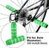 X AUTOHAUX 4pcs Aluminum Alloy Rear Foot Pegs Footrests Universal Green for BMX MTB Bike Bicycle Fit 3/8 Inch Axles...