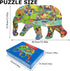 Puzzles for Kids Ages 4-8, 8-10 and Adults - Elephant - 200 Piece Shaped Puzzle Animal Shaped Jigsaw Puzzles Kids Educational Games Toys for Home ...