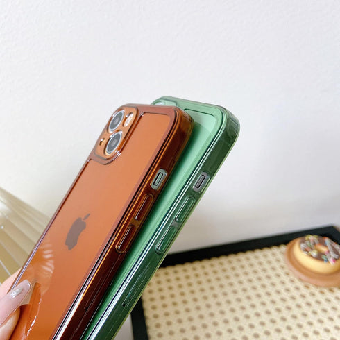 ZTOFERA Case for iPhone 13 6.1 inch,Clear Soft Silicone Bumper Protective Retro Color Transparent Shockproof Phone Case - Purple...