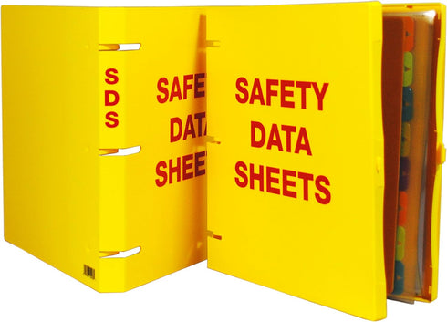 UniKeep Safety Data Sheets (SDS) Binder - 1.0 Ring Capacity, (3 Poly Rings)...