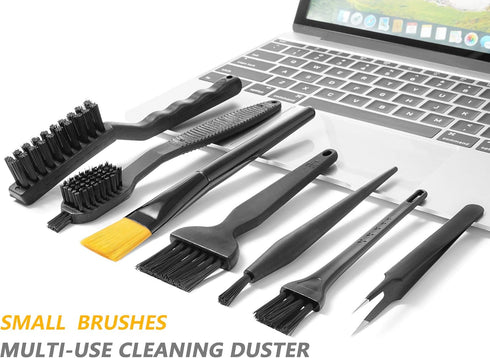 Computer PC Keyboard Laptop Electronics Camera Small Cleaning Brush Kit (Black, Set of 7)......