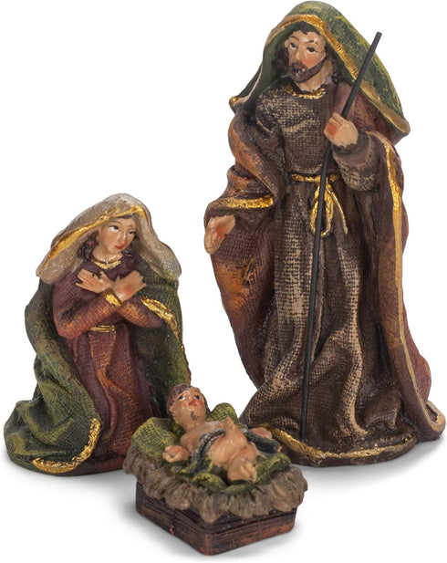 Kurt S. Adler Kurt Adler 3.5-Inch Resin, 7-Piece Nativity Set, Multi for Christmas...