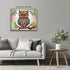 Posterizer 1 pcs- psychedelic funky hippie colorful owl print 6-Fantasy & Fiction Art-Retro Art- Living Room Bedroom Decor- unframed wall art...