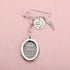 FEELMEM Loss Memorial Gift I Was Always His Angel Now He’s Mine Memorial Safety Pin Brooch Husband Dad Funeral Gift...