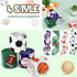 4 Rolls 20 Yards Sports Themed Wired Edge Ribbon, 2.5" Football Baseball Basketball Soccer Printed Burlap Ribbon for Birthday Sports Camp Party De...