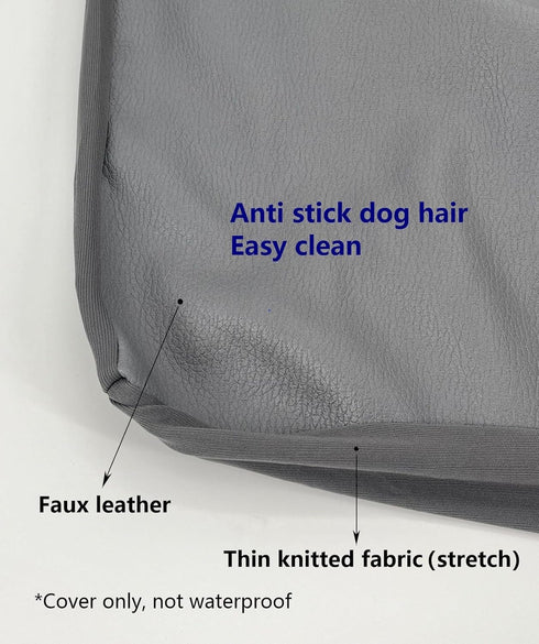 Easy Clean Dog Bed Cover Hair Resistant Not Waterproof 44 x 32 Inch Grey...