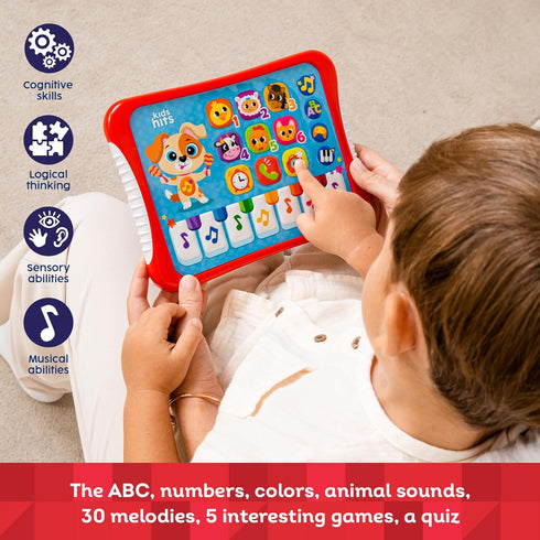 Kids Hits Educational Toddler Hit Pad with Lights - Music Fun, Learning Toy for 3 Years Plus...
