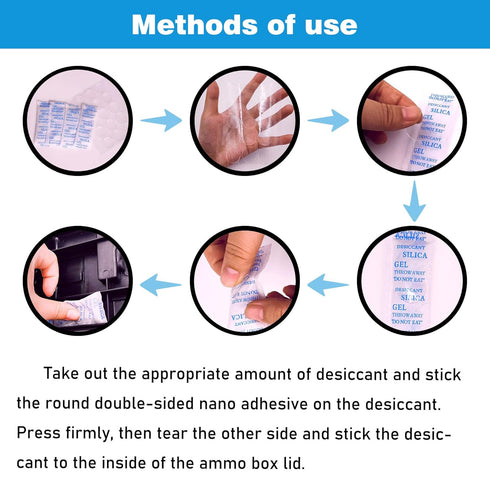 xcivi 12-Pack Ammunition Desiccant for Sheffield 12627, 12628,12629, 12630, 12632,12633, 12634 Field Box, Desiccant for Ammo Storage Can, Desiccan...